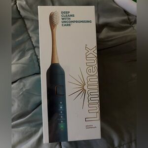 Lumineux Electric Toothbrush Bamboo Head 5 Modes Rechargeable NEW Sealed
